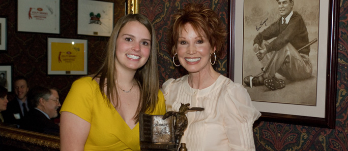 Sandra Brown with 2009 Scholarship Winner