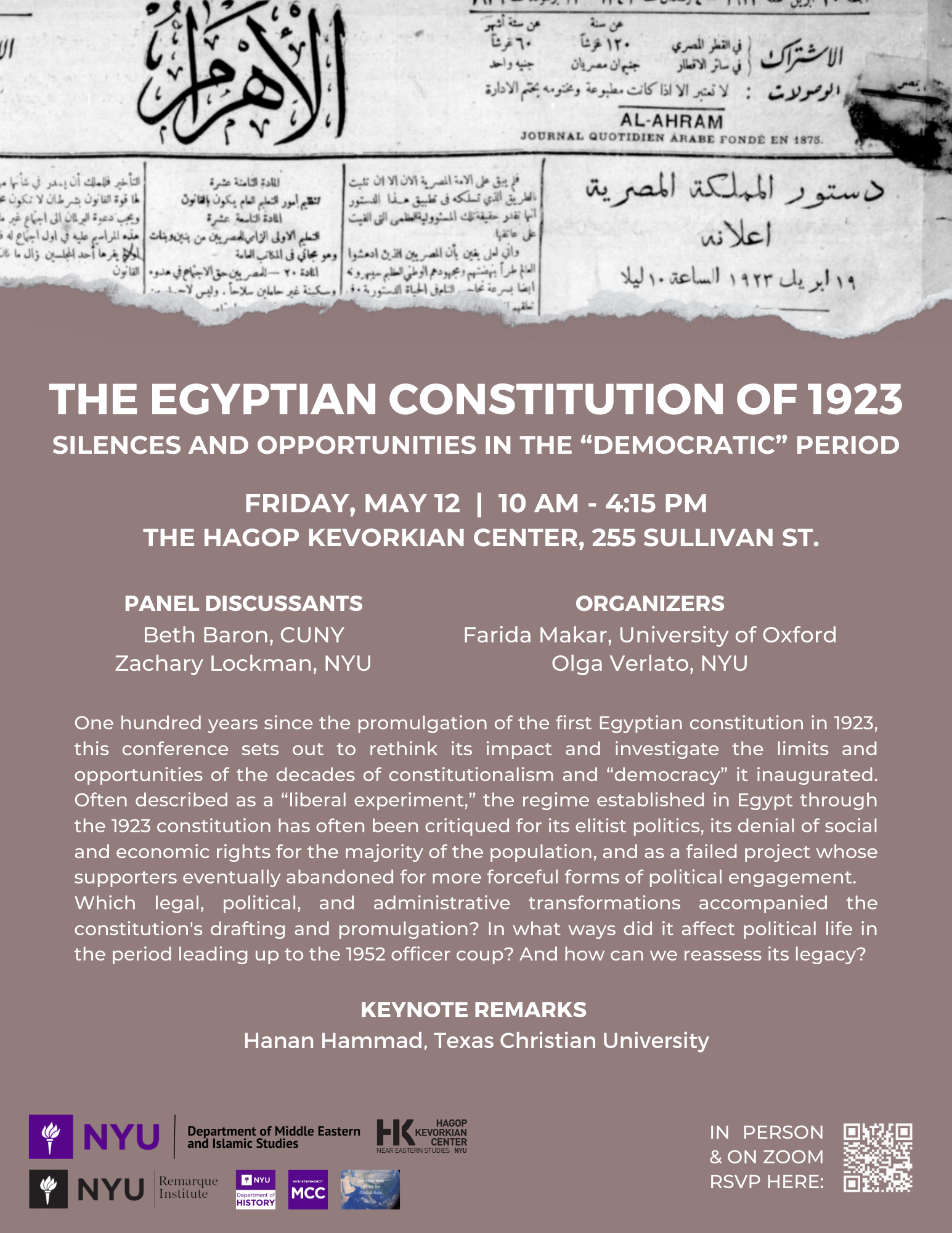 Egyptian conference poster