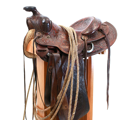 A horse saddle from the Center for Texas Studies