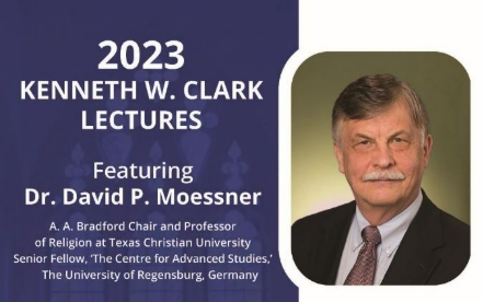 Dr. David Moessner 2023 Kenneth W. Clark Lectures