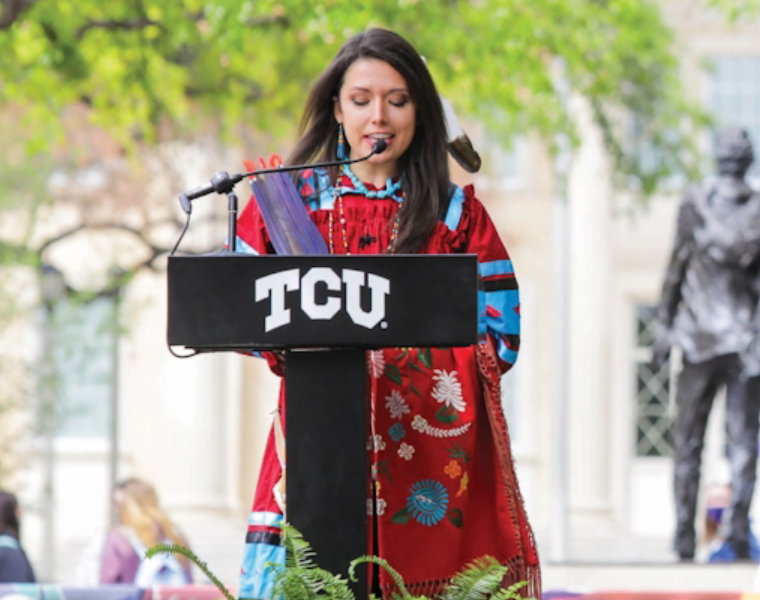 Book Cover of Being in Relation: Indigenous Peoples, the Land, and Texas Christian University, 1873-2023
